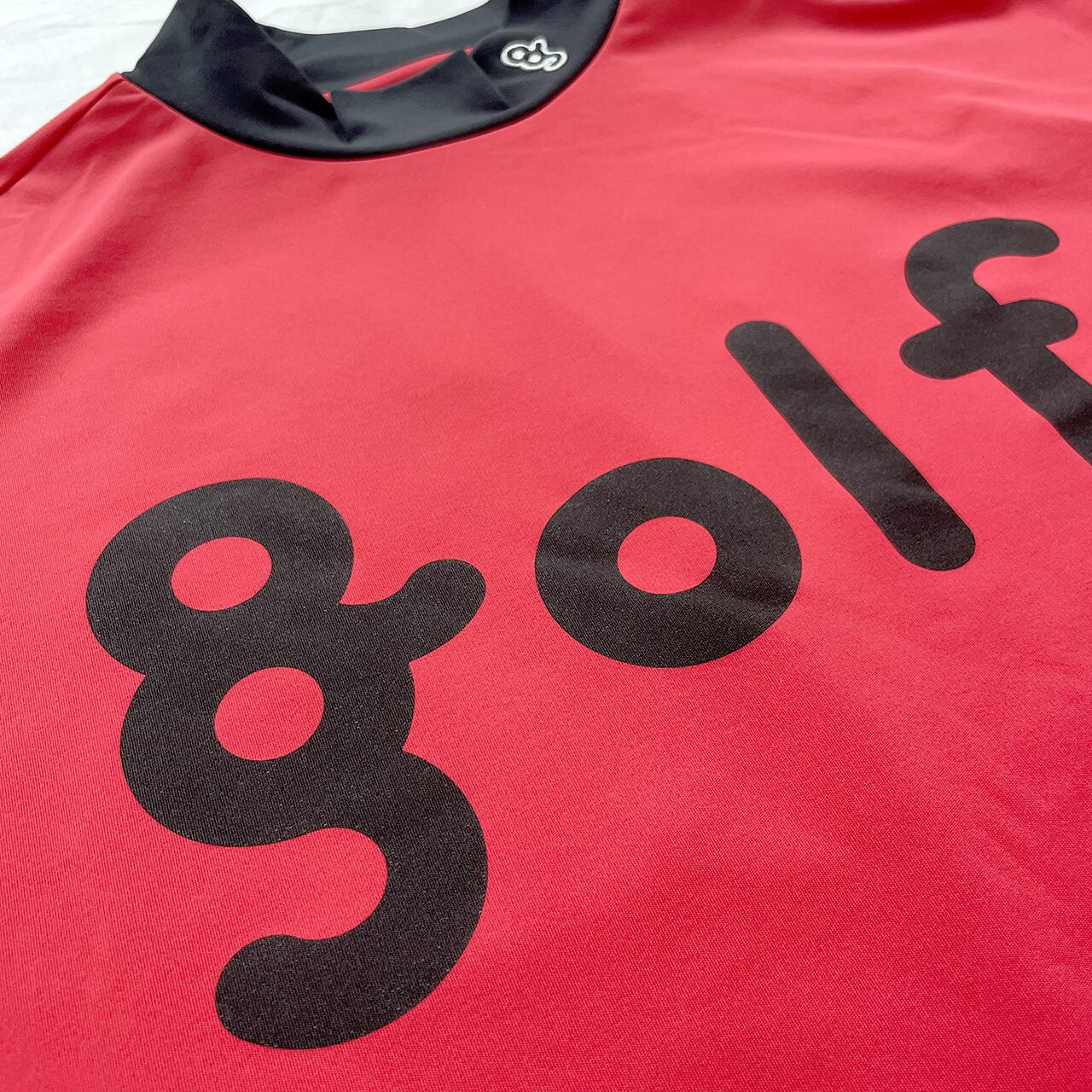 新品8gshoot LOGO PRINT MOCK NECK L/S TEE