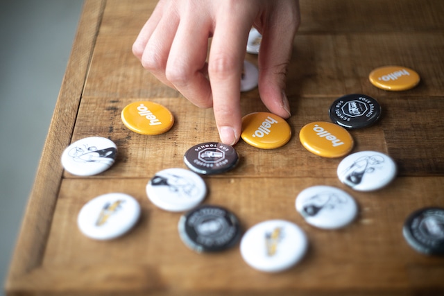 Badges set -Yellow-