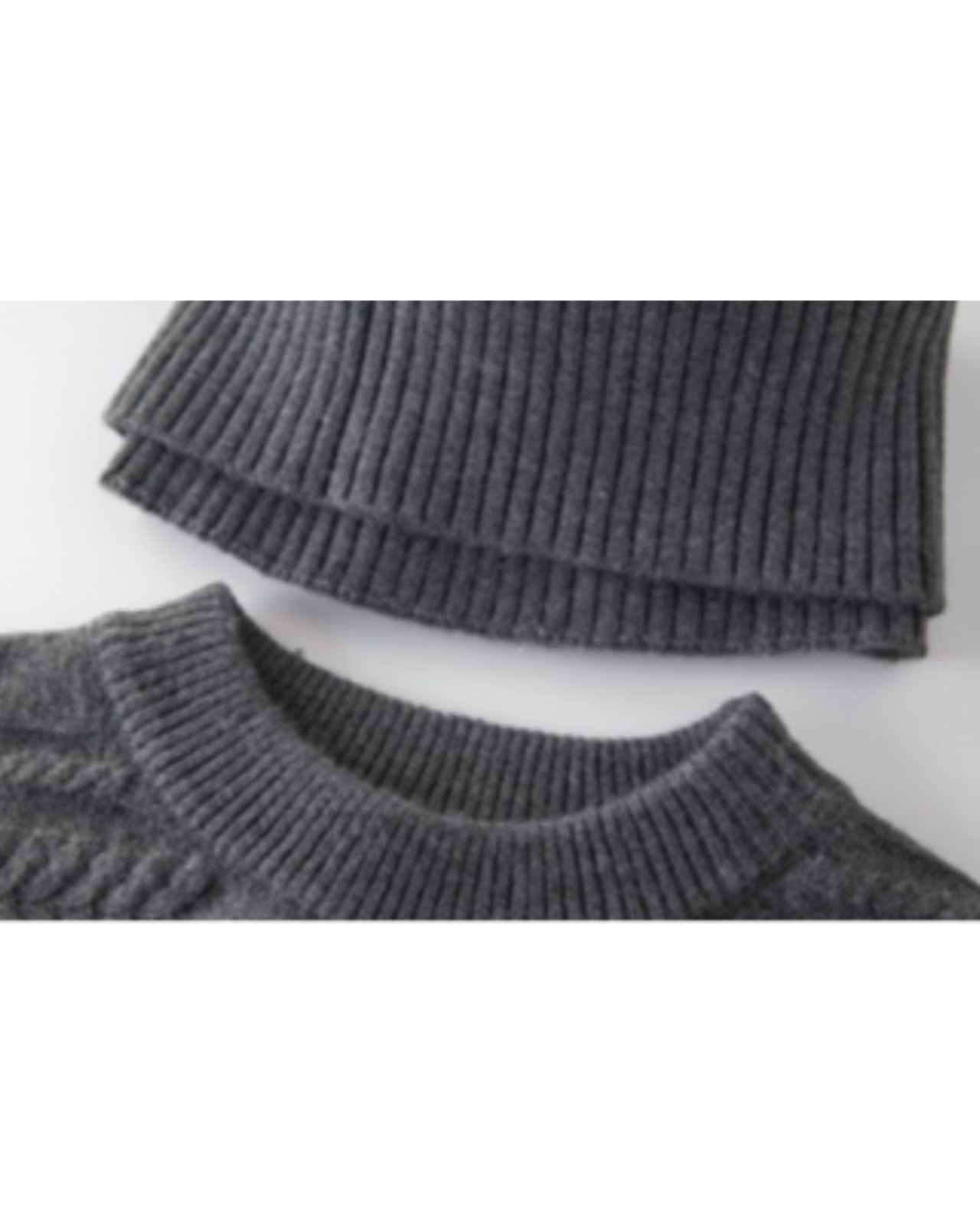 ハイネックケーブルショート丈ニット 3color A0769 - 13