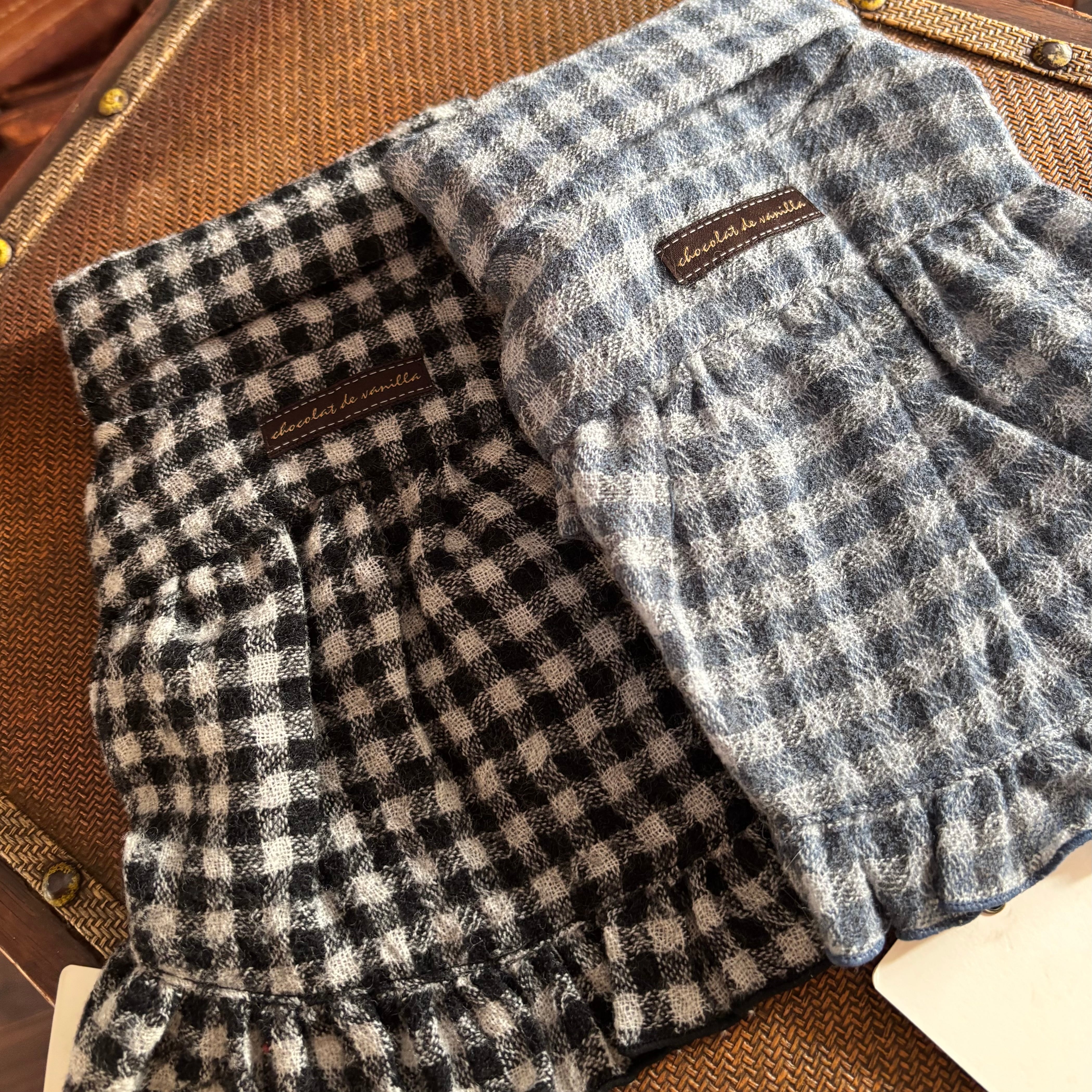 silk denim apron with bonnet アトリエgg | BLESS OKAYAMA