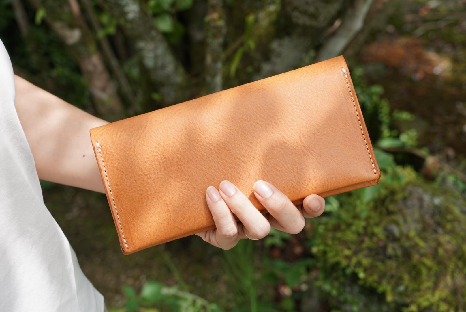 セール【送料無料】ルガトスリムウォレット【琉球ブルー】【cross mesh】 受注生産〉long wallet 【9color】 | TENTE Handcrafted