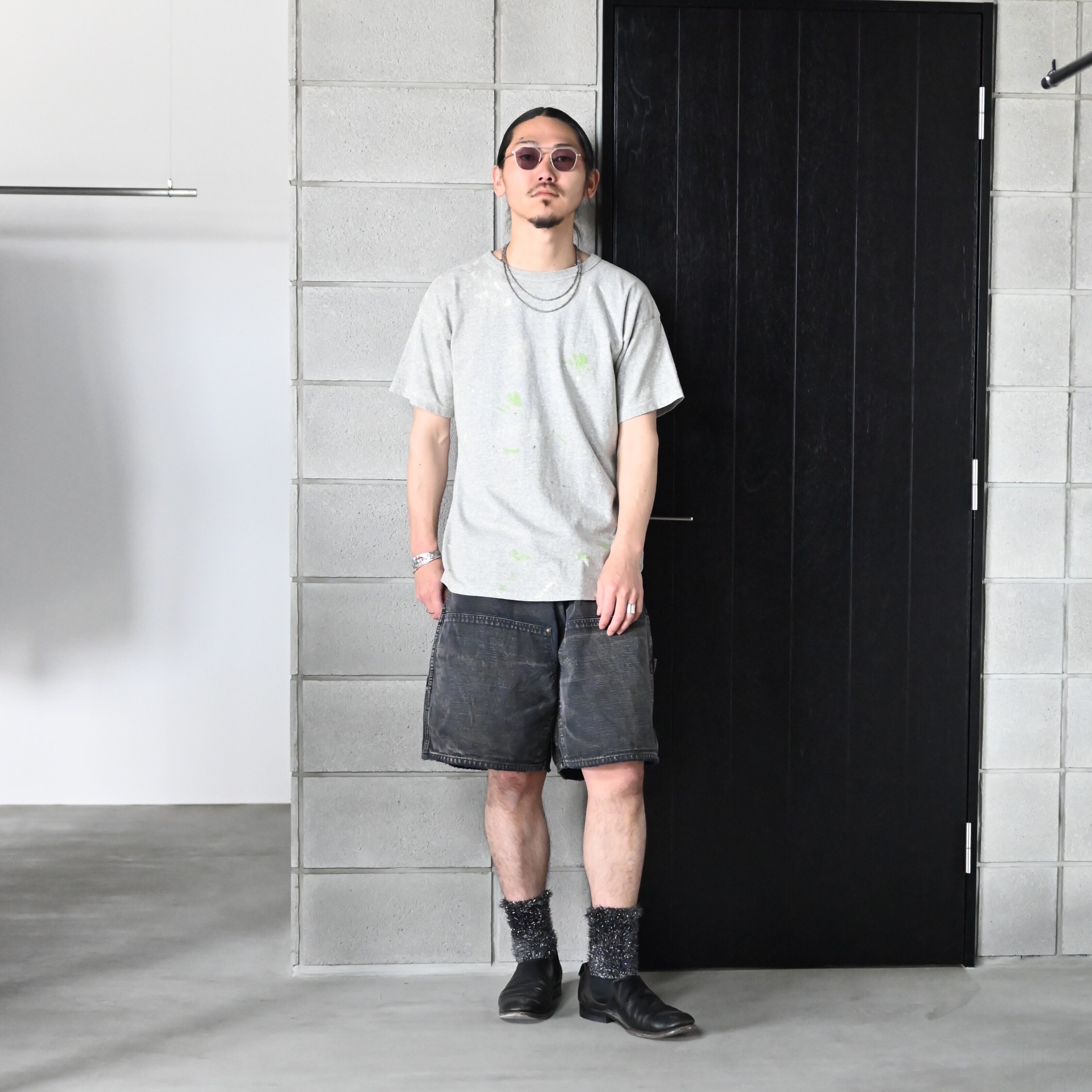 BOWWOW(バウワウ)レーヨンシャツ、ダブルニーダックショーツ | GANKO