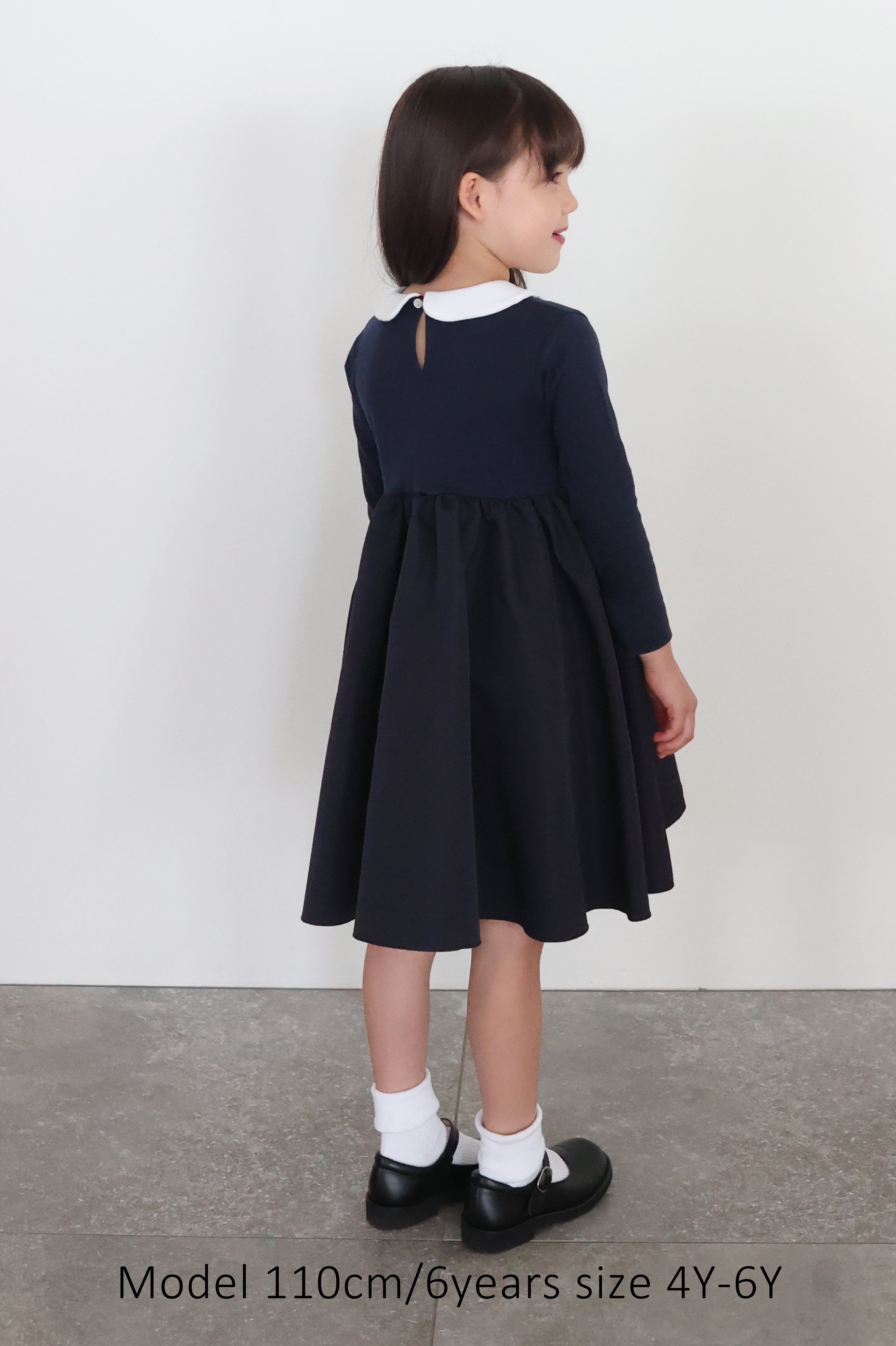 CEREMONY DRESS NAVY 4Y-6Y | AMICA・kids