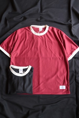 Sugar&Co./シュガーアンドコー　drop mesh ringer tee　SGR-TEE20