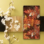秋葉 - 和風 手帳型iPhoneケース