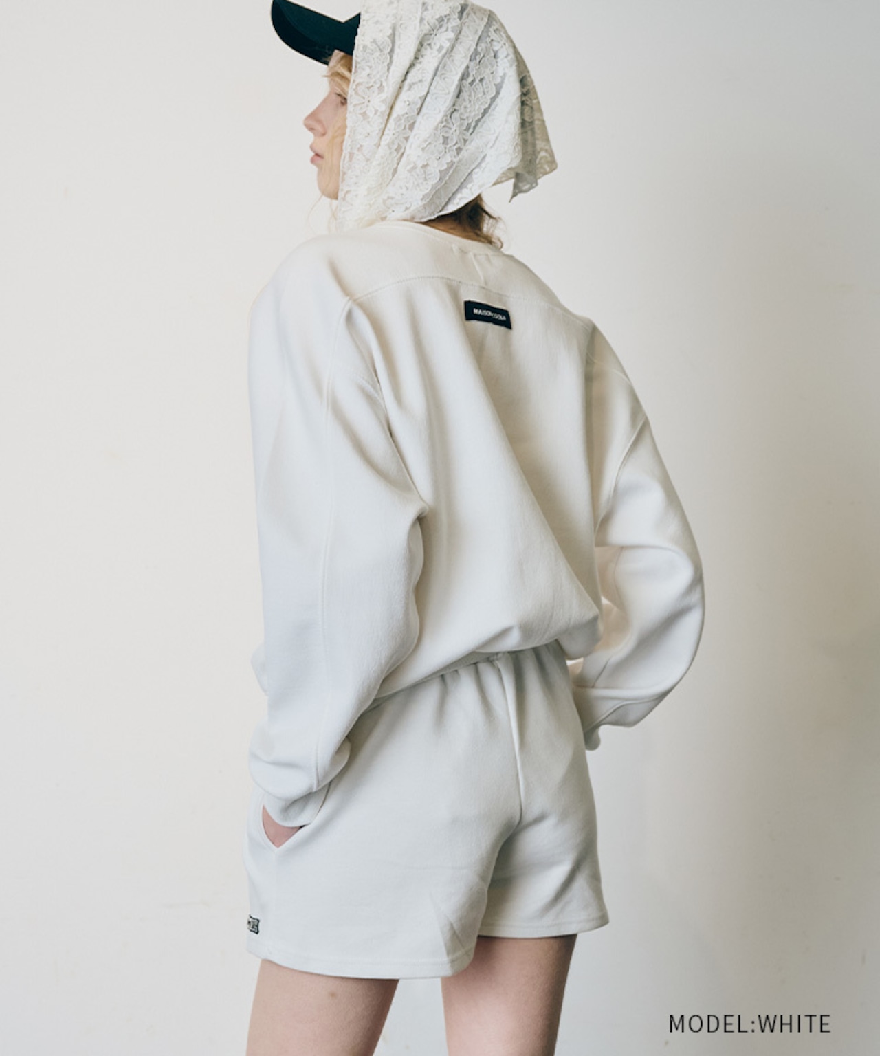 COOLAロゴスウェットショートパンツ (WHITE) CQ-48005