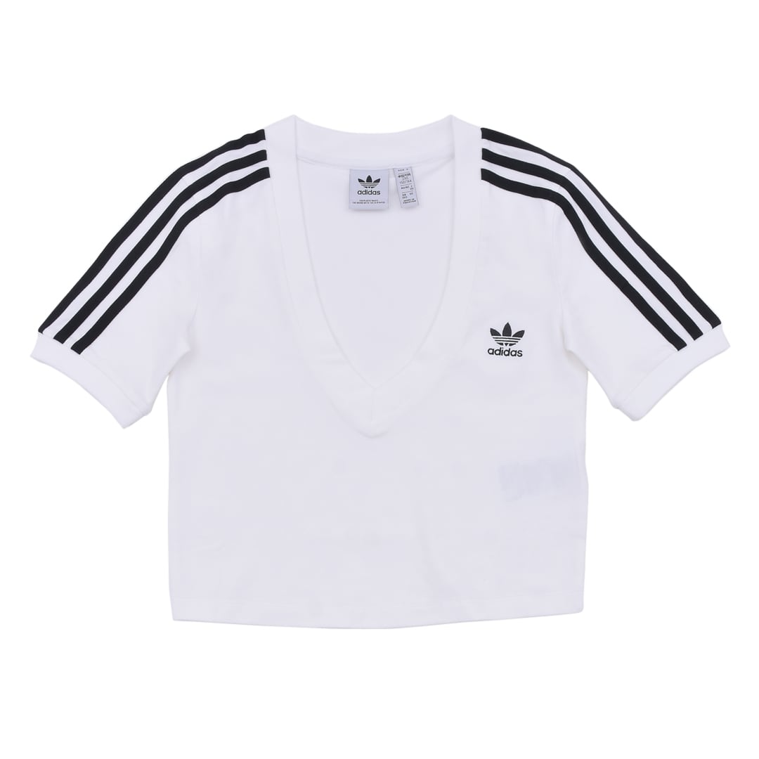 adidas クロップドtシャツ