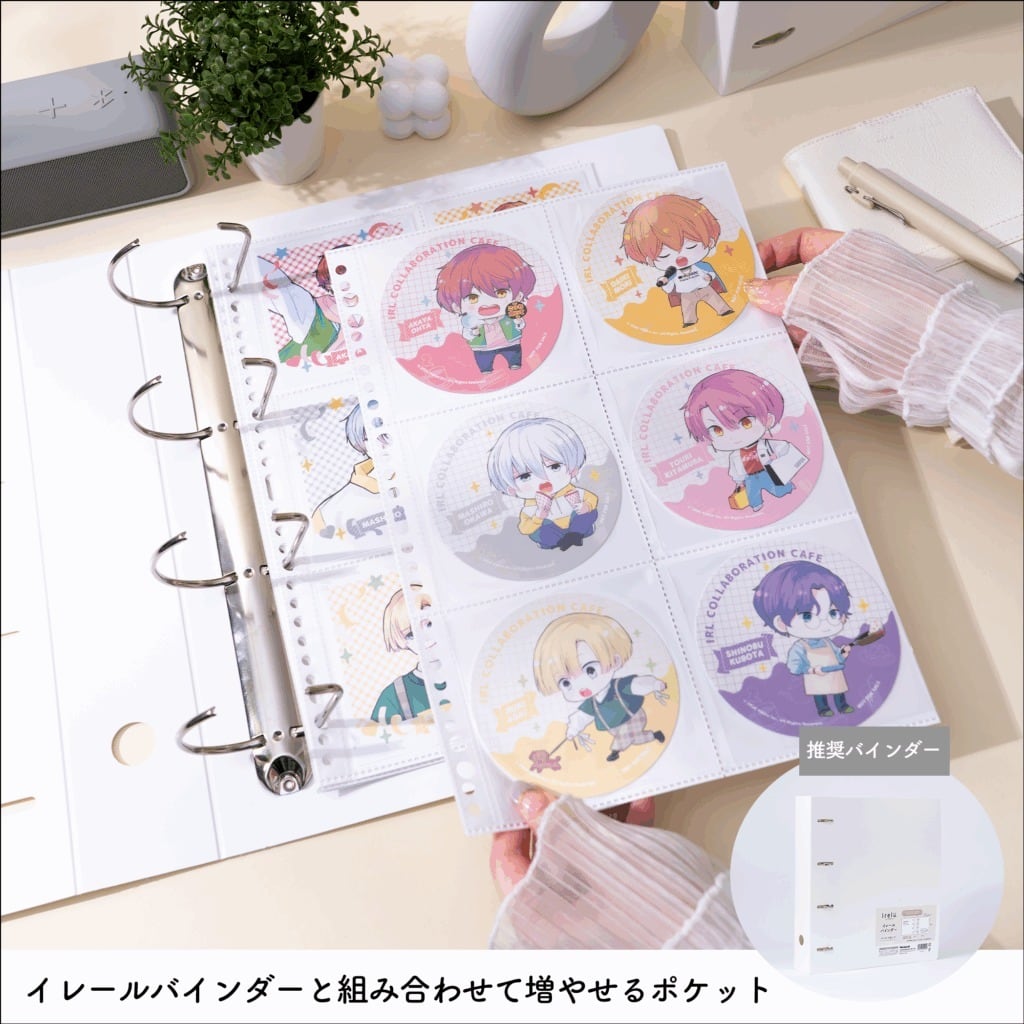 イレールバインダーリフィル 6ポケット(両面)ましかくフォト