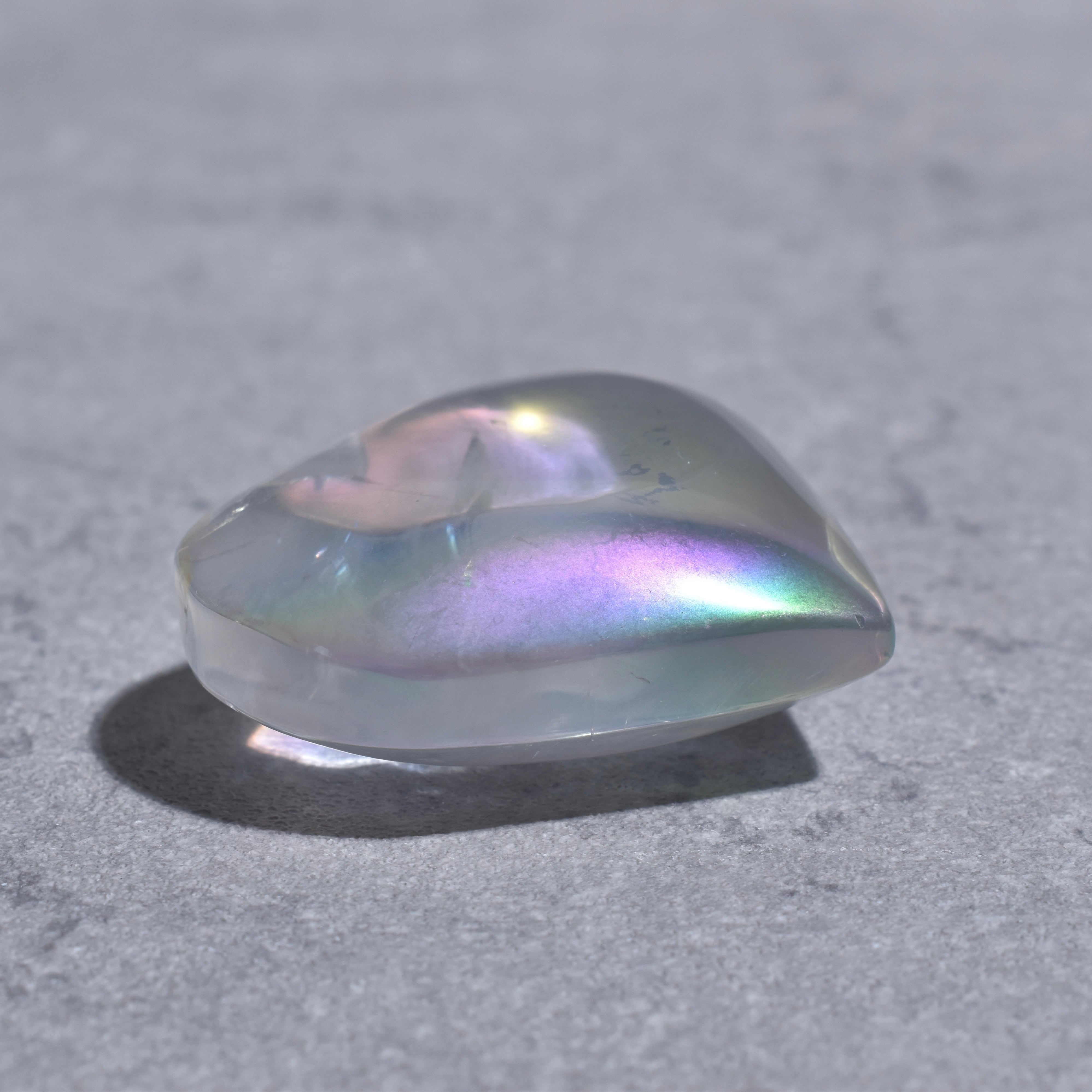 エンジェルオーラクォーツ ハート01♡ Angel Aura Quartz ♡天然石