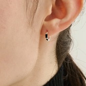 11/7(金)21時新作発売*silver925 black hoop pierce