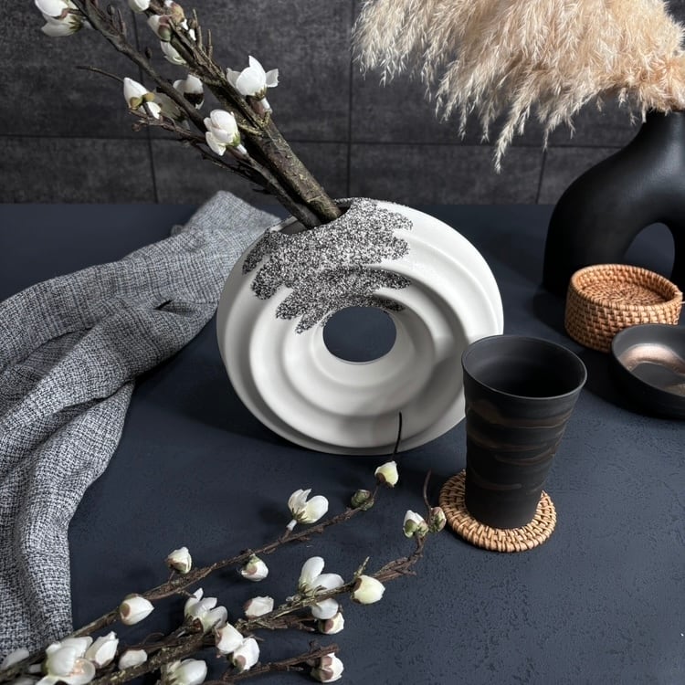 marimekko Ming フラワーベース ブラック(フラワーベース marimekko Ming フラワーベース ブラック(フラワーベース