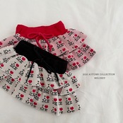 韓国子供服 / 26Autumn / 〖取寄〗Melikey /カンカンラブミースカート / 女子服 *XS~JM*