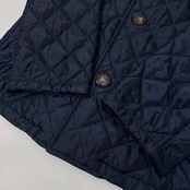 THE SMOCK SHOP ザ スモックショップ 裏地ファー素材 フード付き キルティングジャケット S /ネイビー
