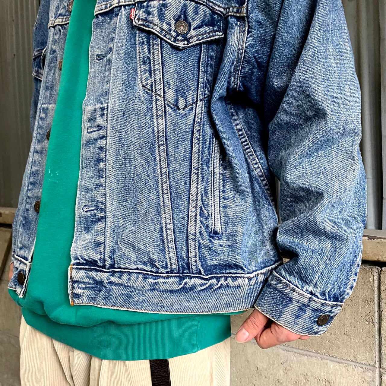 80年代 ビンテージ USA製 Levi's リーバイス 70507-0213 デニムジャケット メンズL 古着 80S ヴィンテージ  トラッカージャケット【デニムジャケット】 | cave 古着屋【公式】古着通販サイト