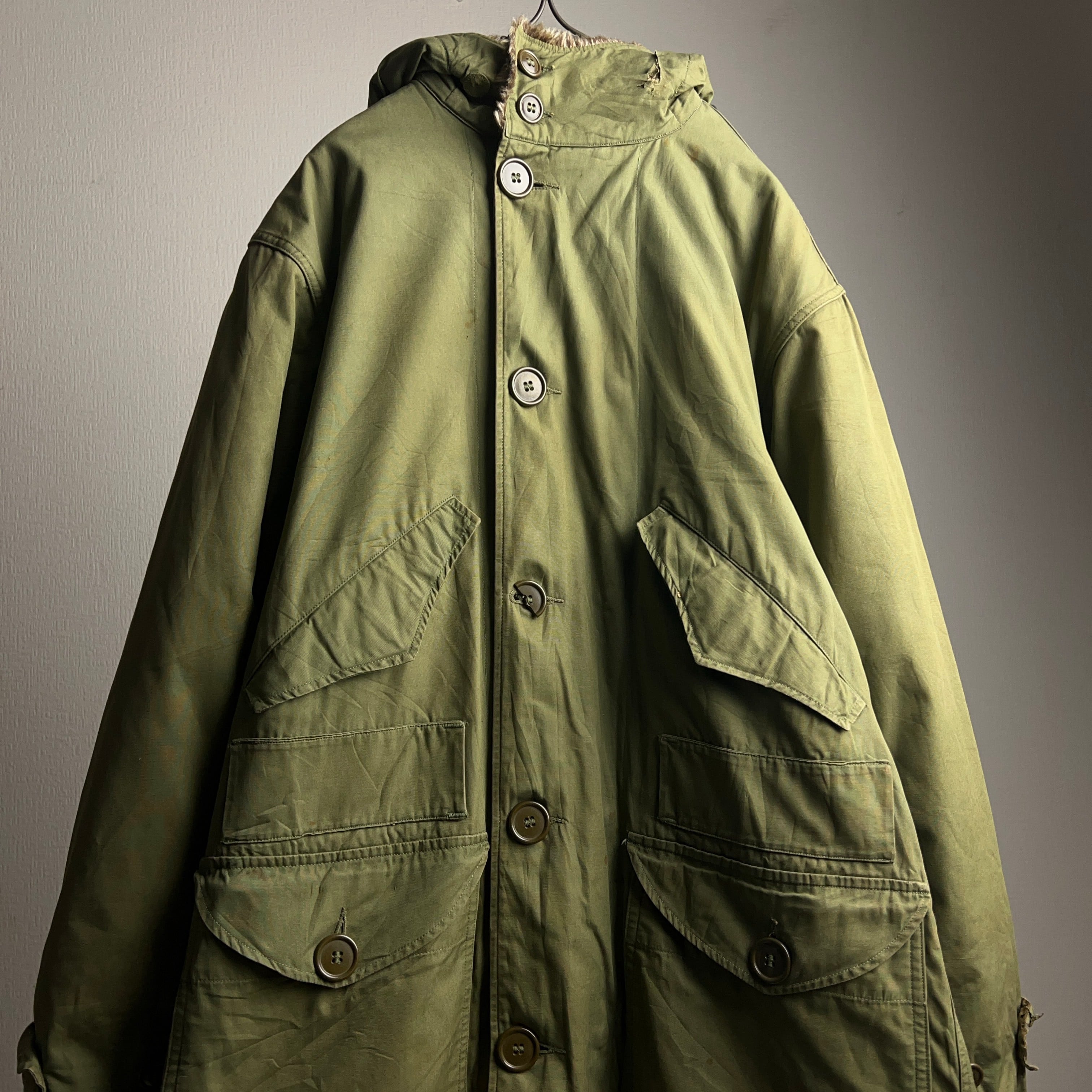 希少 1940's M-1945 U.S.ARMY Field Parka 40年代 フィールドパーカー モッズコート 原型 ミリタリー  ライナー付き【1000A640】【送料無料】