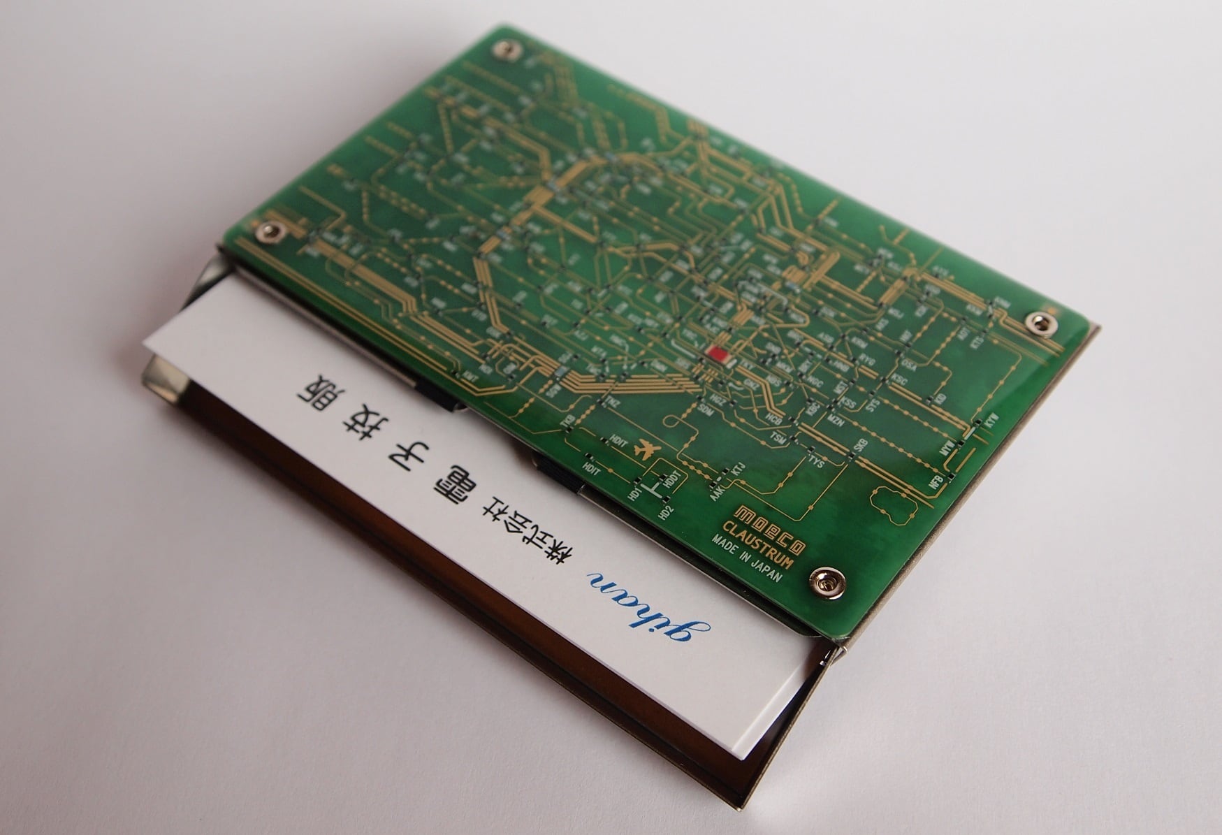 東京回路線図 名刺入れ | PCB ART moeco