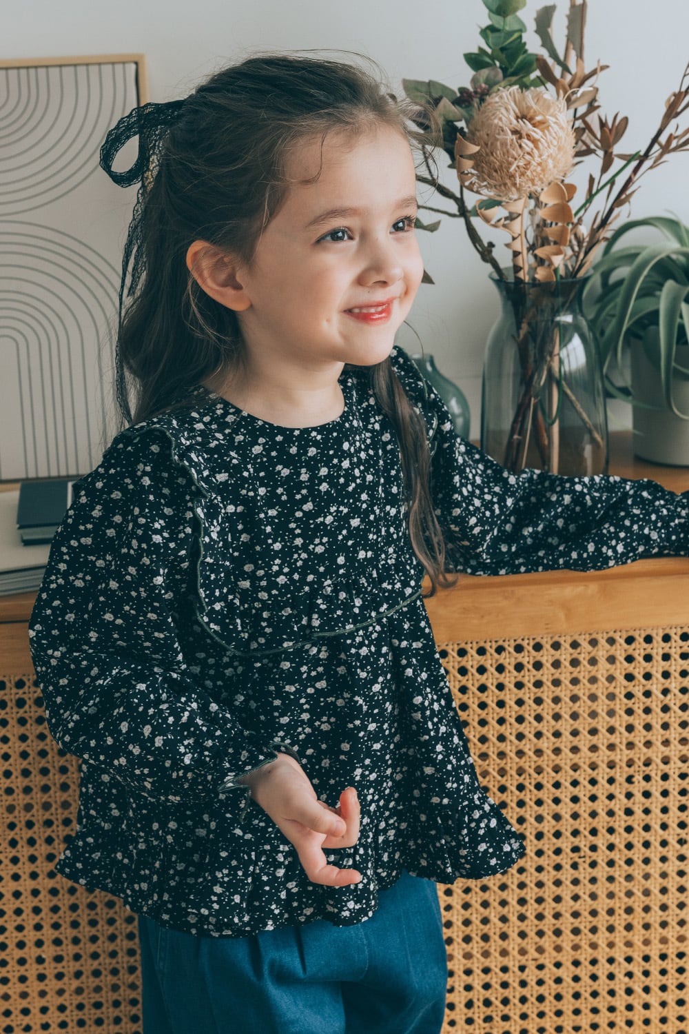 00s coquette ダークコア チェック リボン フリル カットソー RECOMMEND ITEMS | Coquette