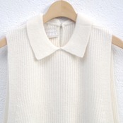 MAISON CARRÉE CASHMERE VEST "IVORY"