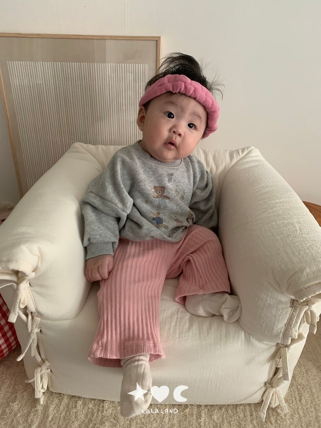 《予約》送料無料【lalaland】bebe ) Bear Friends Sweatshirt