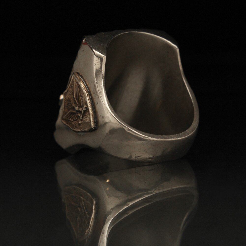 Vintage Mexican Ring Skull [Made in MEXICO - US ARMY] [1950s