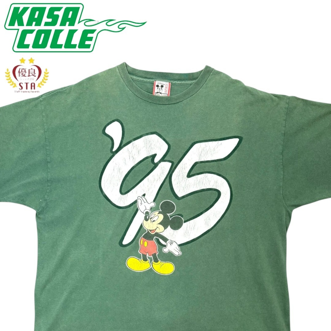 【Disney】ディズニー ワールド 30周年記念 ミッキー ビッグ プリント Tシャツ 90's USA製 XL
