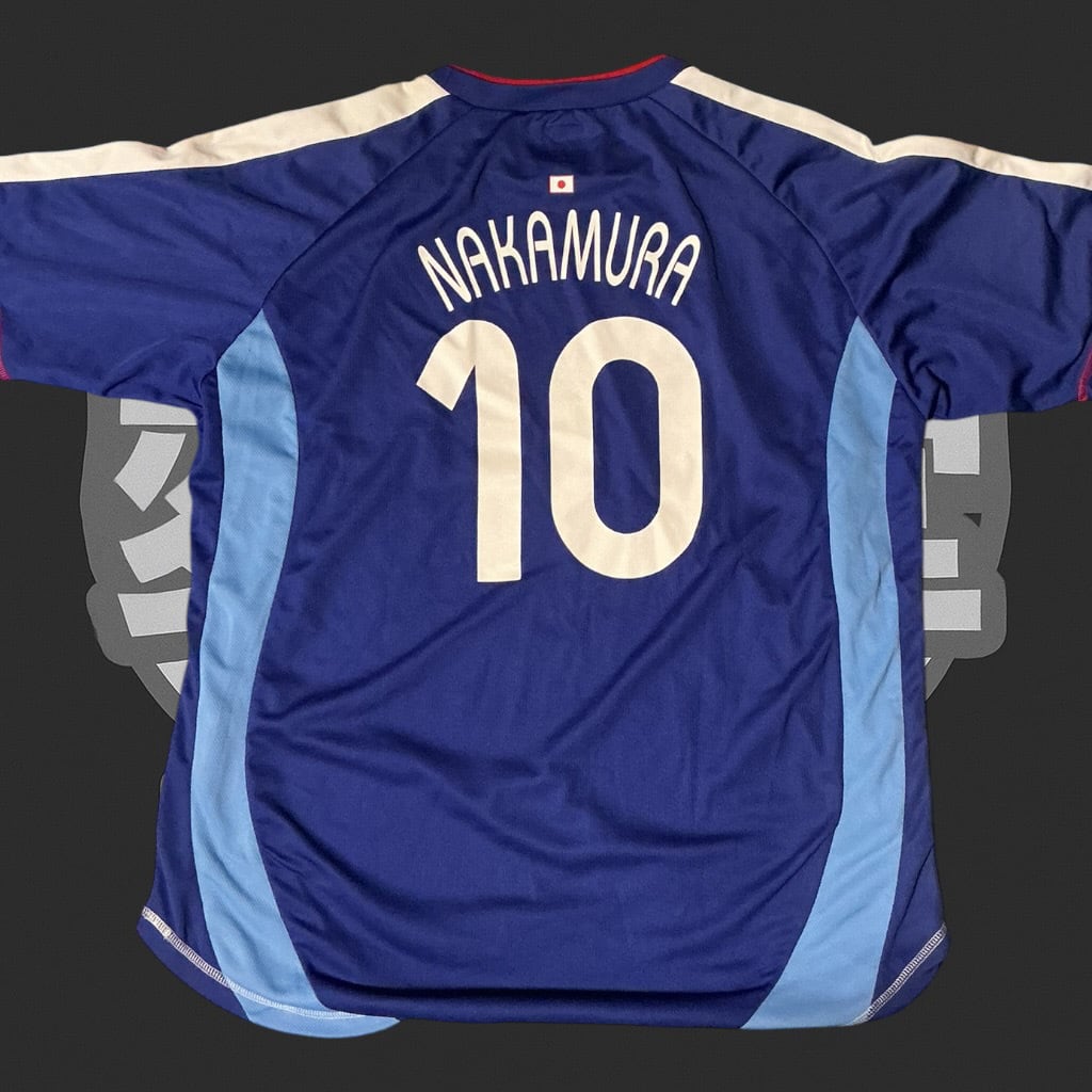 日本代表】 NAKAMURA 10 サッカー ユニフォーム ブルー L相当 | 変奇堂