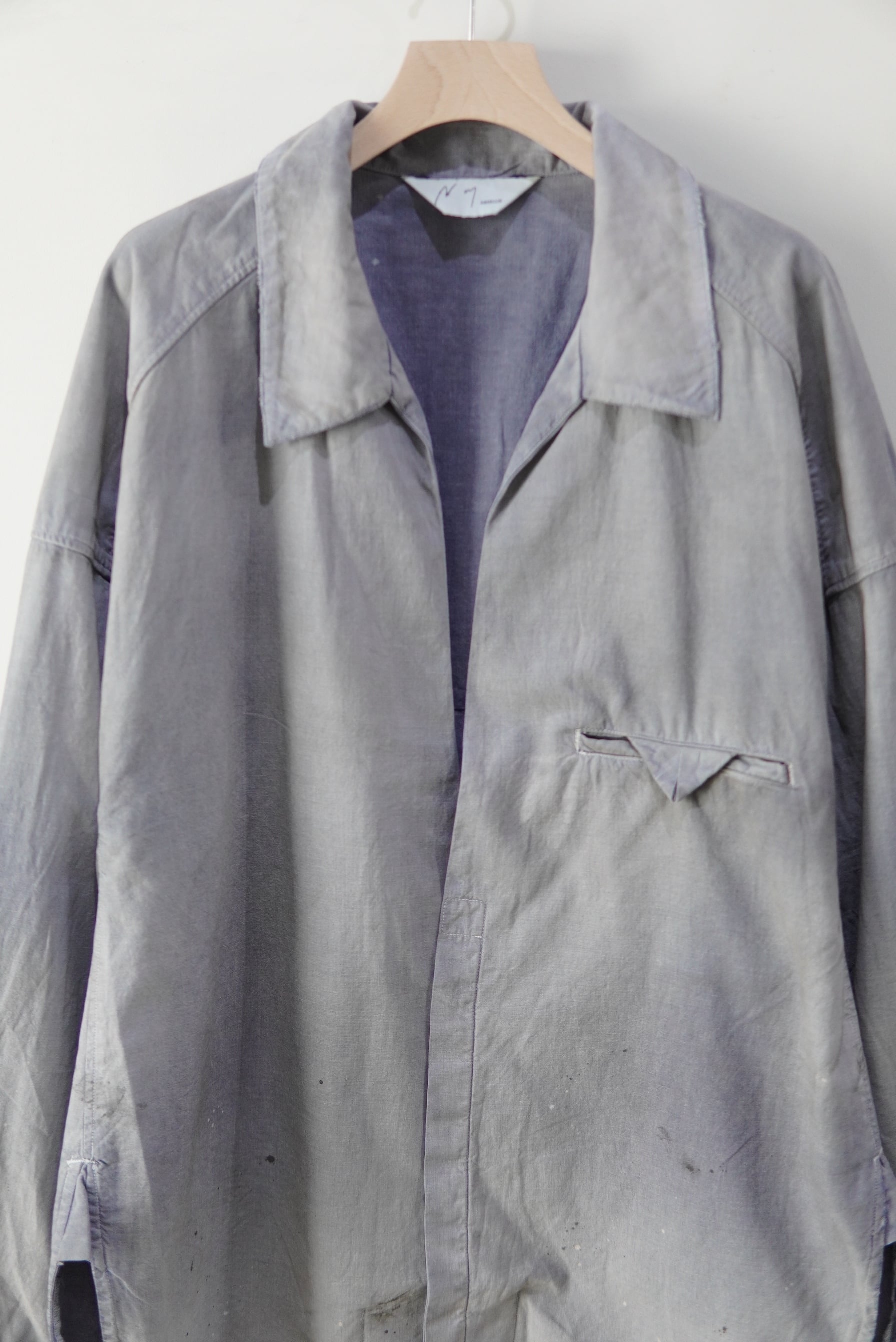 ANCELLM / AGING CHAMBRAY LONG SHIRT / ANC-SH71-A | POETRY