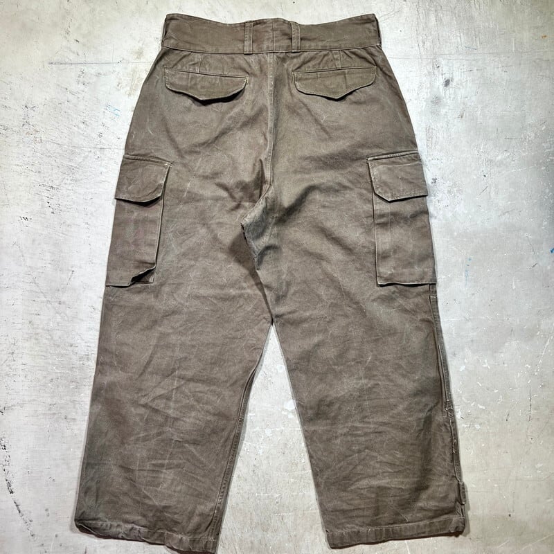 40~50's フランス軍 M47 フィールドパンツ コットンツイル 前期