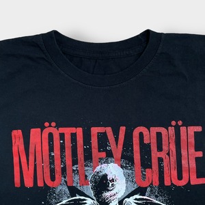 【MOTLEY CRUE】バンドTシャツ オフィシャル 公式 プリント ロゴ バンt ロックt 黒t モトリークルー ヘヴィメタ コピーライト2018 半袖 夏物 US古着