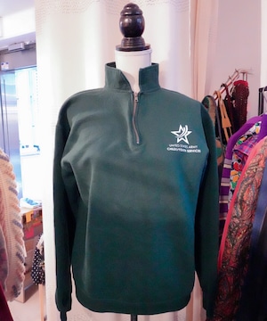 【送料無料】Harfzip green sweatshirt