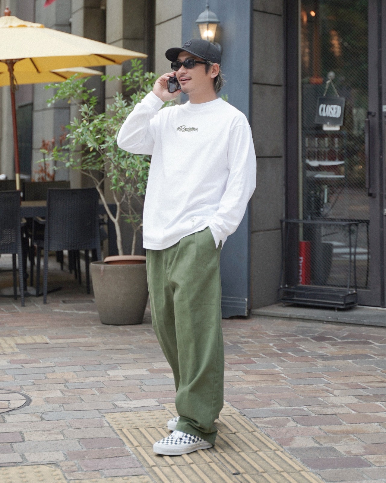 【#Re:room】HEAVY CHINO TWO TUCK  WIDE PANTS［REP305］