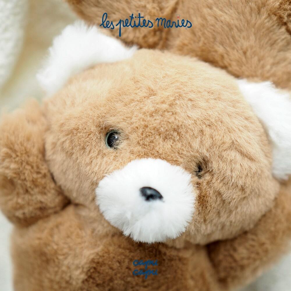 即納» Les Petites Maries Ours hochet CAMILLE beige 20cm レ