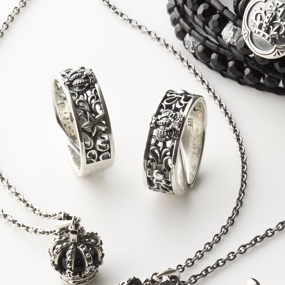 クラウンスターリング シルバーリング AKR0016 Crown sterling silver