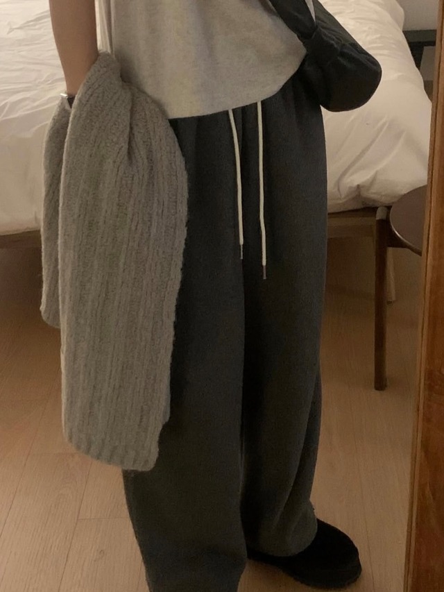 (予約) LITER / Snow fleece 2way straight pants 2color