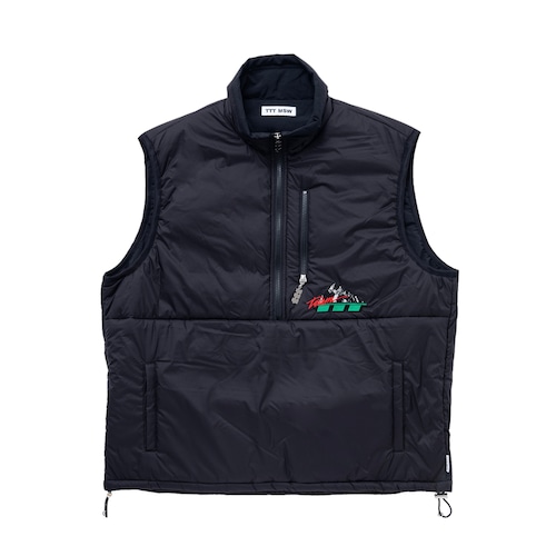 【TTT MSW】Puff vest(BLACK)〈国内送料無料〉