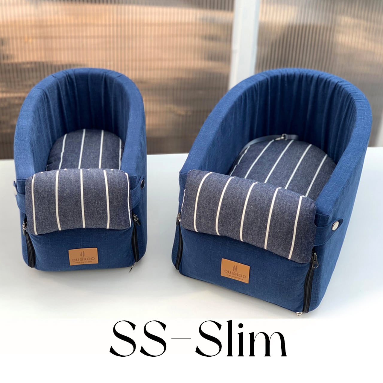 Console Box Dog Car Seat SS-Slim【Navy Line】/ Dugroo / 日本未入荷
