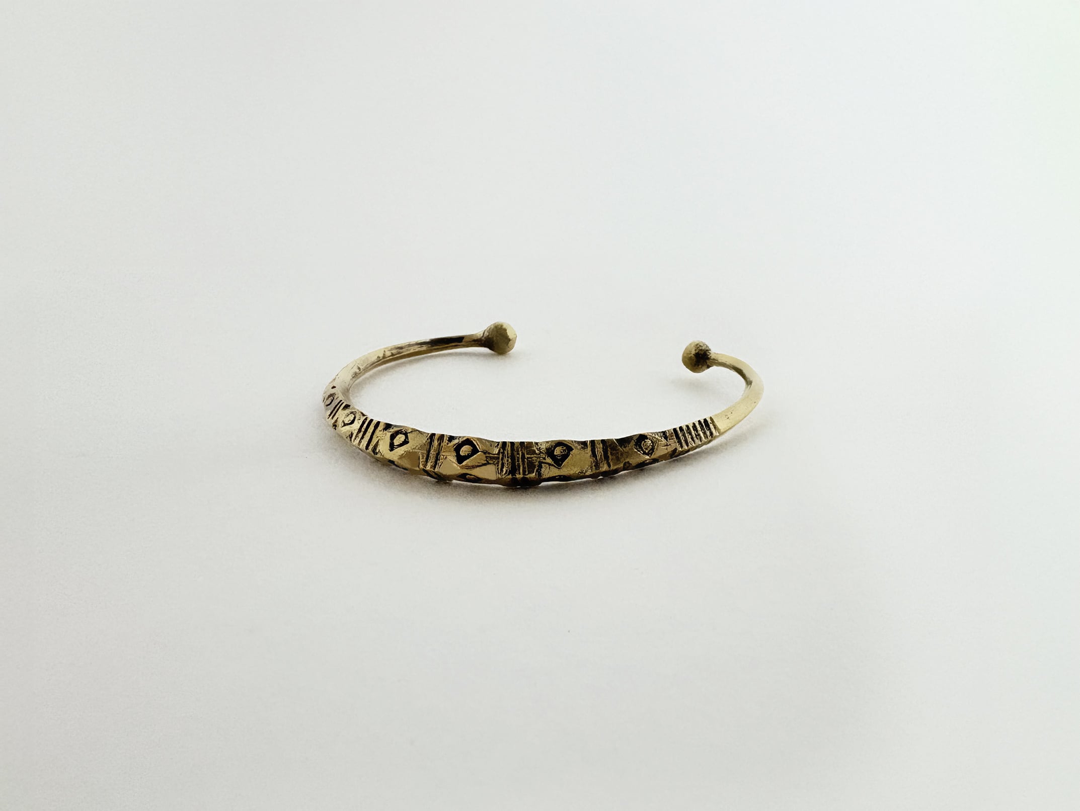 マリ トゥアレグ族 ブロンズ バングル