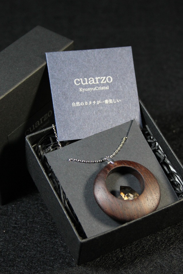 【211】宮崎スモーキー ローズウッドペンダント