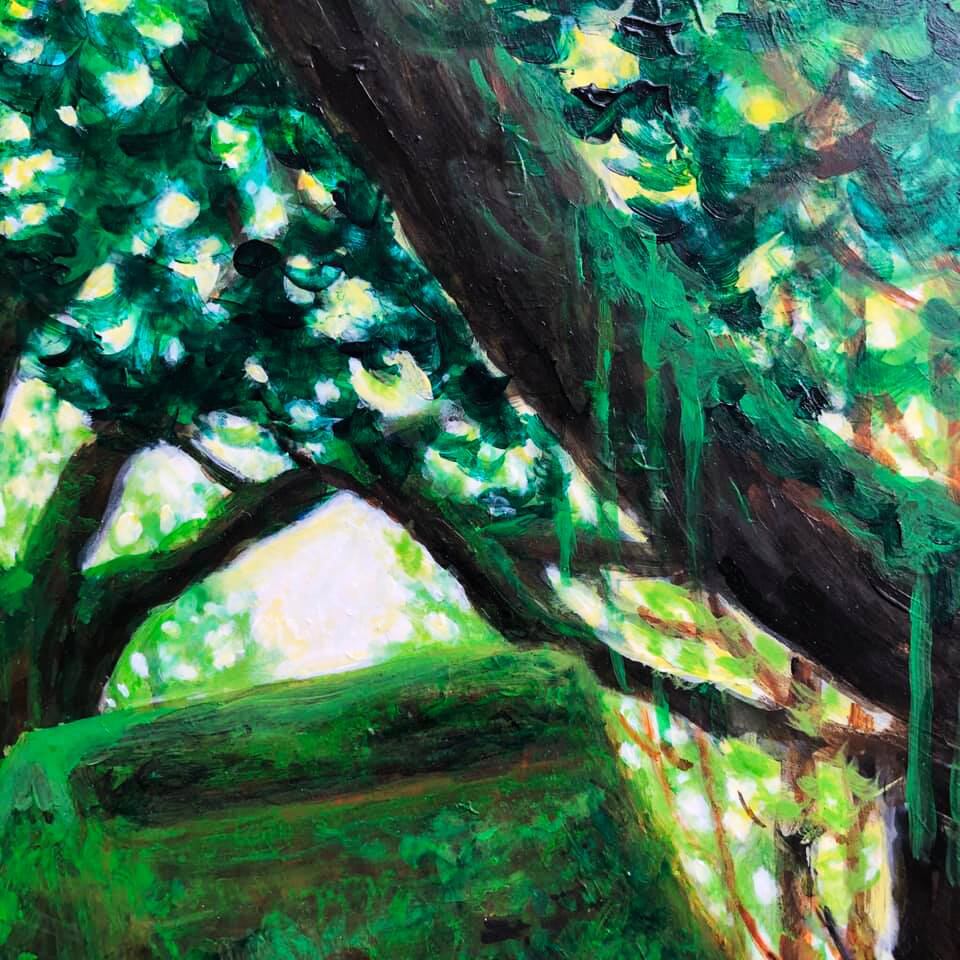 沈黙に溶ける息づかい』 油彩画 F4 一点物 原画 インテリア アート