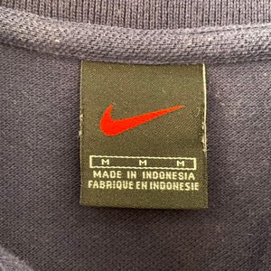 【NIKE】ポロシャツ ワンポイント 刺繍ロゴ スウッシュM ナイキ US古着 アメリカ古着