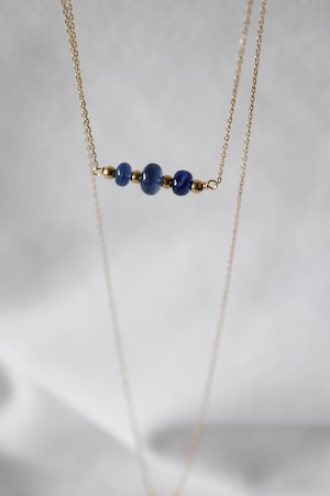 K18 Blue Sapphire Necklace 18金ブルーサファイアネックレス