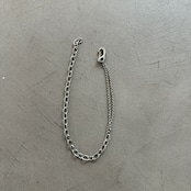 asymmetry chain necklace/silver