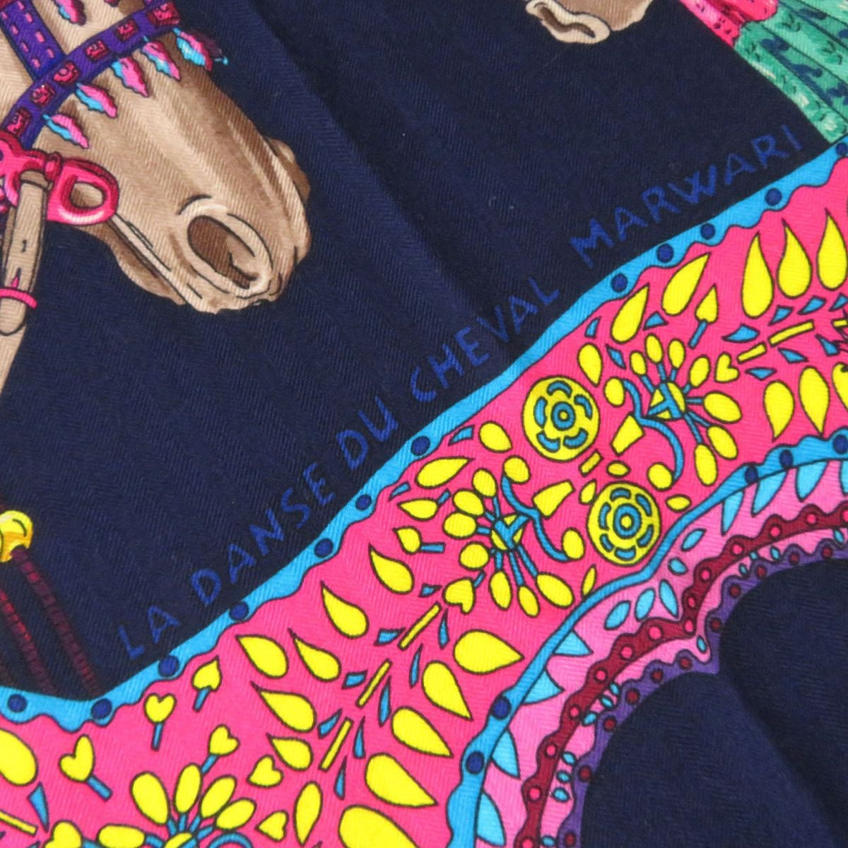 美品△HERMES エルメス カレ140 LA DANSE DU CHEVAL MARWARI 美品△HERMES エルメス カレ140 LA DANSE DU CHEVAL MARWARI