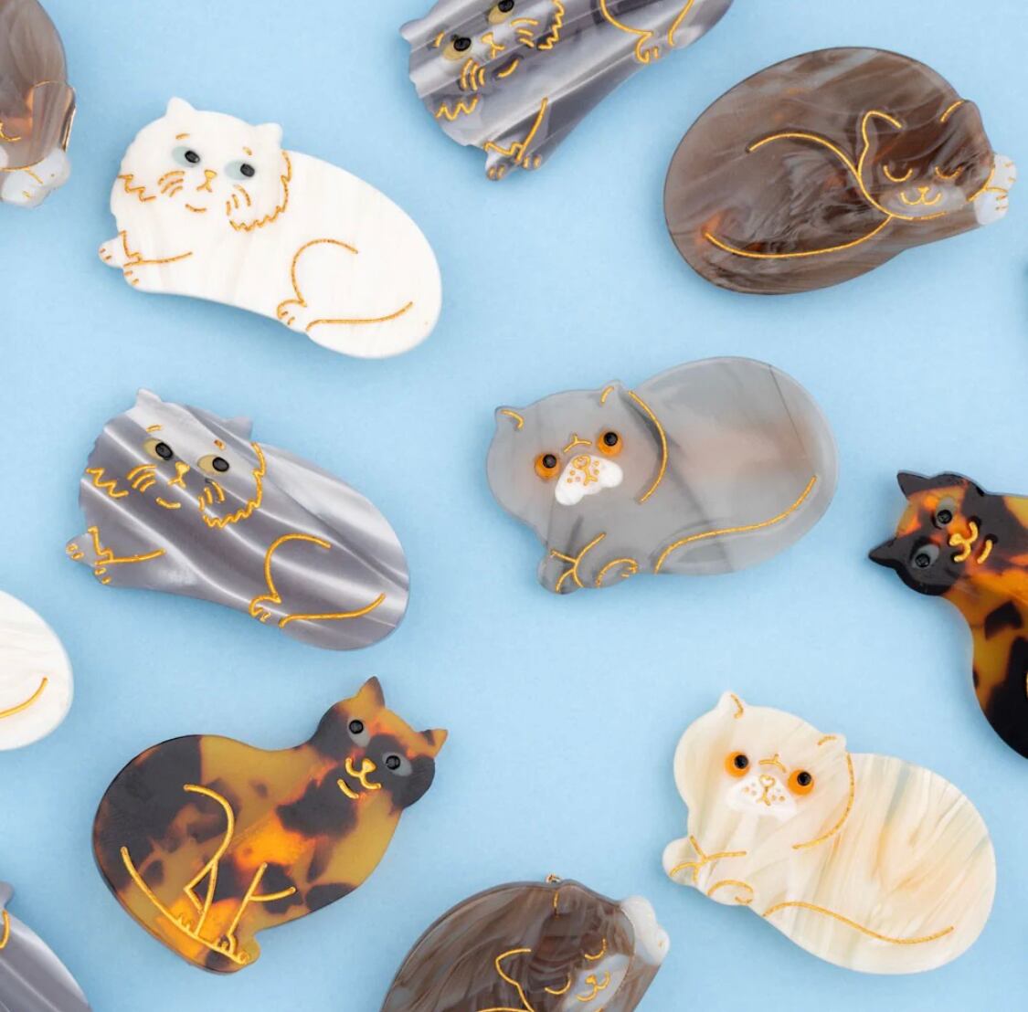 トラ猫ちゃんのミニタイプのヘアクリップ♡