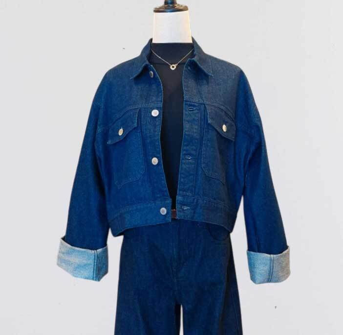 クロップド丈デニムジャケット / TU-JK04-OG | tugg. 児島ジーンズ