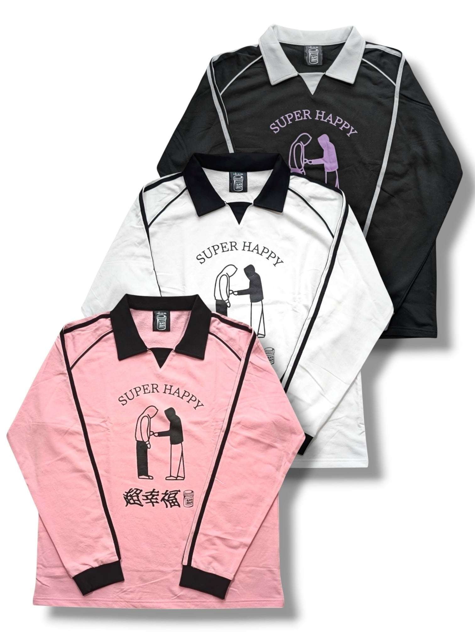 Super Happy LS Game Shirt | BLACK BRAIN