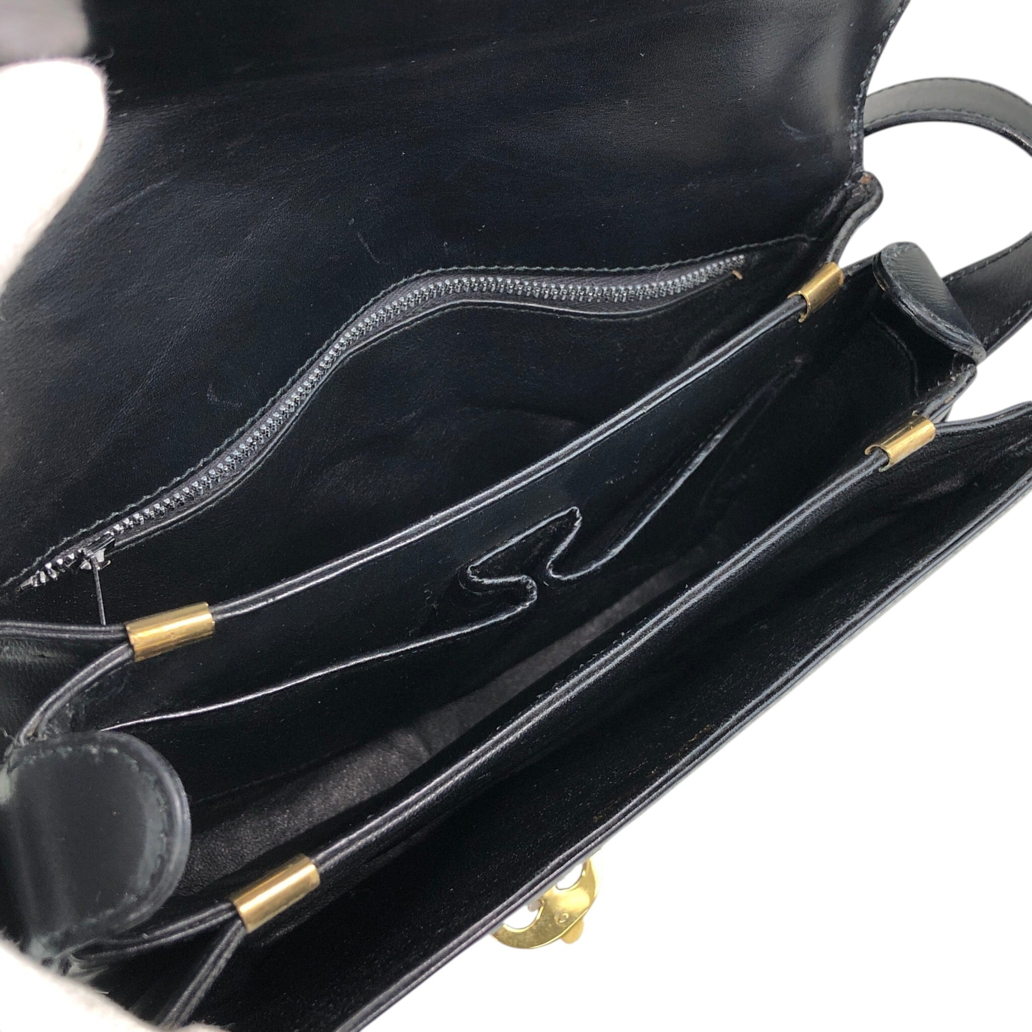 CELINE セリーヌ ショルダーバッグ ブラック ブラゾン レザー vintage CELINE セリーヌ ショルダーバッグ ブラック ブラゾン レザー vintage
