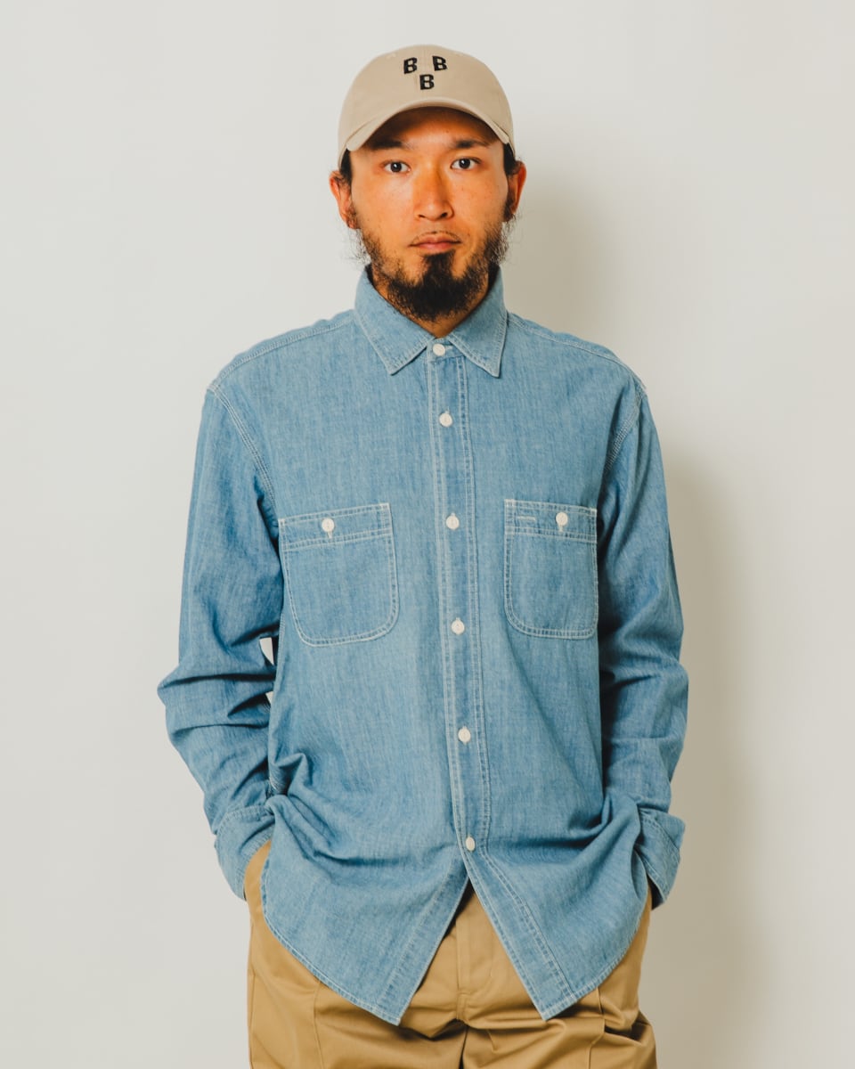 Chambray Classic L/S Shirt｜3color | 【BIG MIKE / ビッグマイク