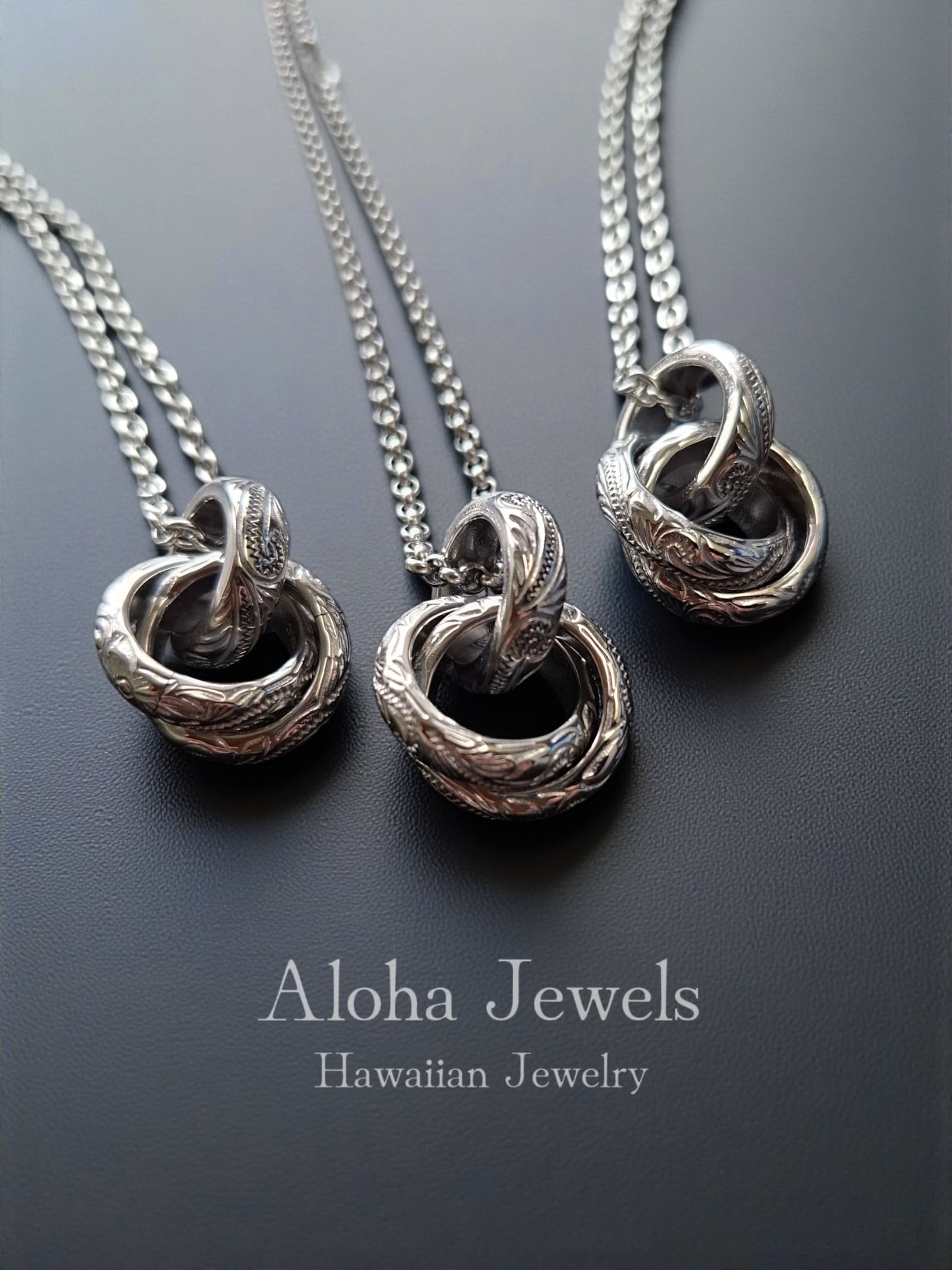 Eternal Lei Wave Scroll Necklace – ハワイアンジュエリー ネックレス