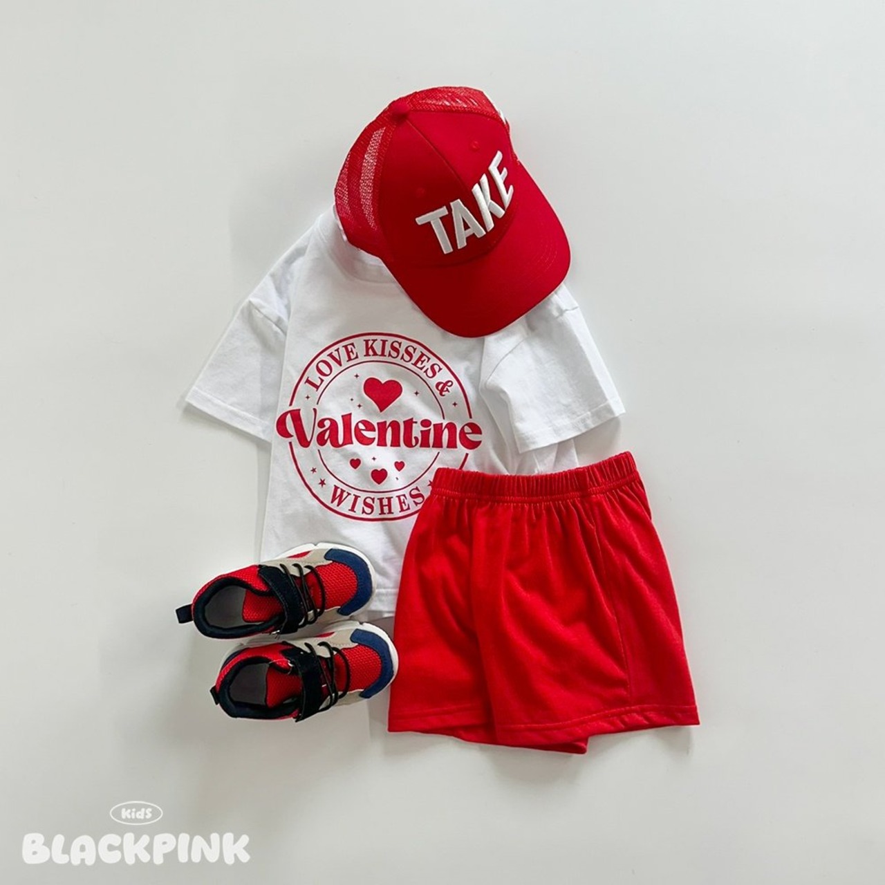 [BLACKPINK] Valentine Heart Set-up (2XL) / [블랙핑크] 발렌타인하트셋업 (2XL)